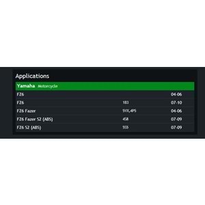 HİFLO HFA 4612 YAMAHA FZ6 HAVA FİLTRESİ