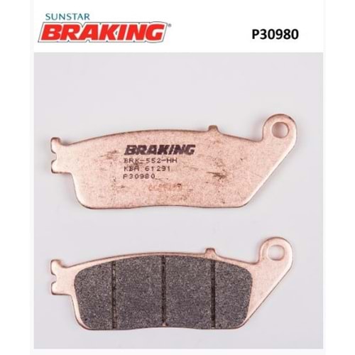 BRAKING P30980 SİNTERLİ ARKA FREN BALATASI