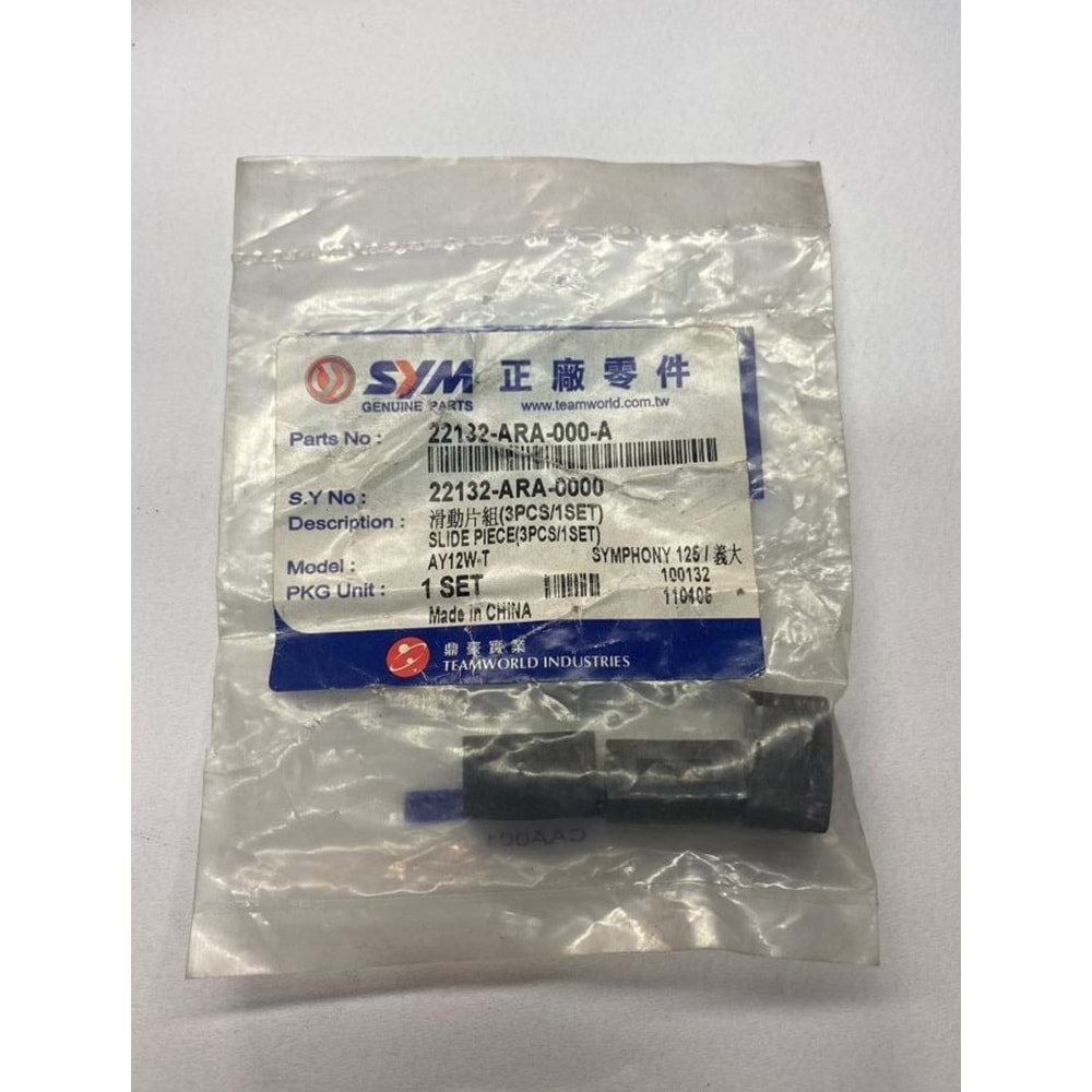 SYM X-PRO 125 VARYATÖR KIZAK KAYMA 22132-ARA-000-A