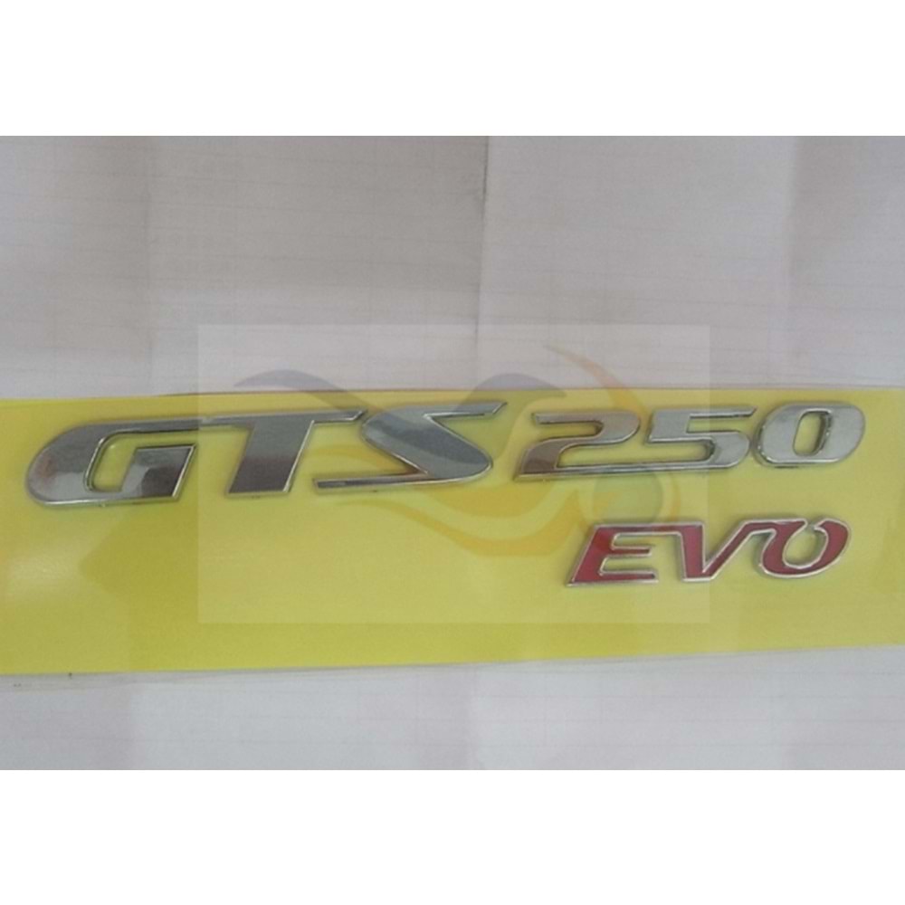 Yazı / Amblem ( GTS 250 EVO ) 87126-HM1-000