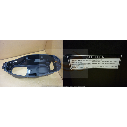 SYM GTS 250 İE EVO Kask Bölmesi / Sele Altı Havuzu 8125A-HMA-008