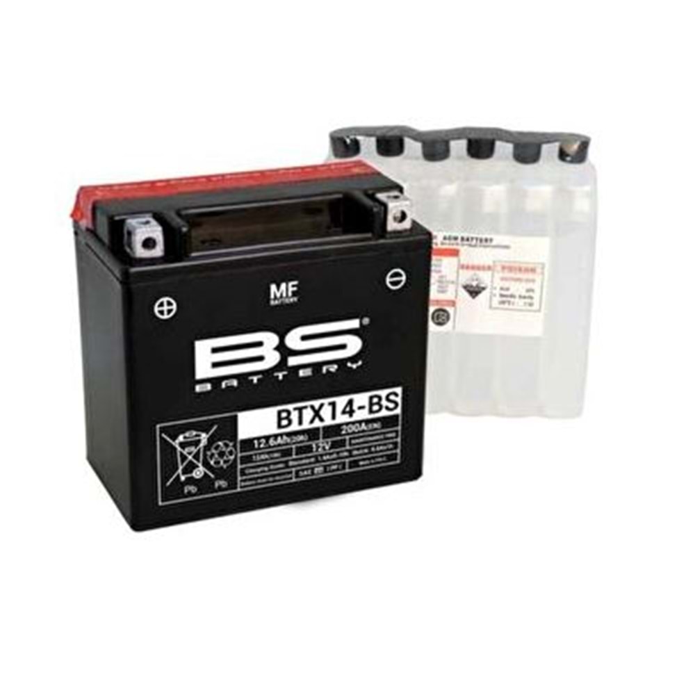 BS BATTERY BTX14-BS Motosiklet Aküsü