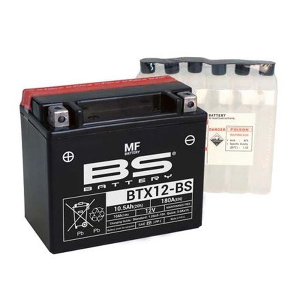 BS BATTERY BTX12-BS Motosiklet Aküsü