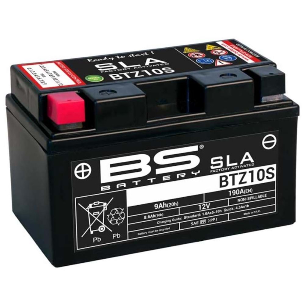 BS BATTERY BTZ10S (SLA) Motosiklet Aküsü