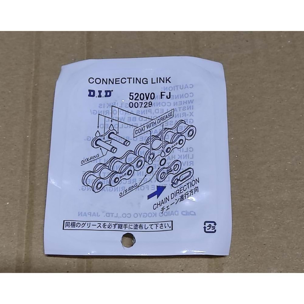 HONDA CRF 250 DİD SEKMANLI ZİNCİR KİLİDİ 520V0-FJ-00729