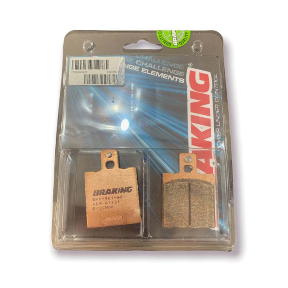 BRAKING 612CM56 ARKA FREN BALATASI SİNTERLİ FA 047