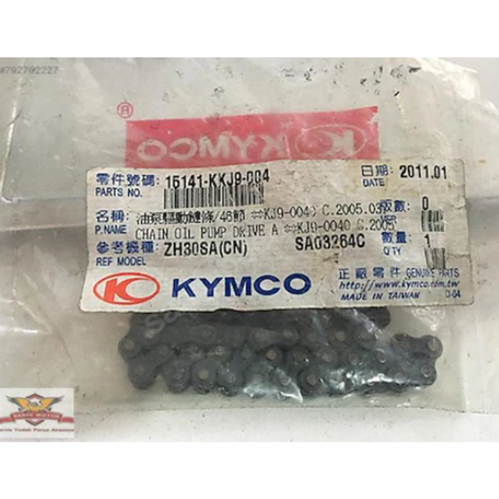 Kymco XTown 125 Yağ Pompası Zinciri 15141-KKJ9-004