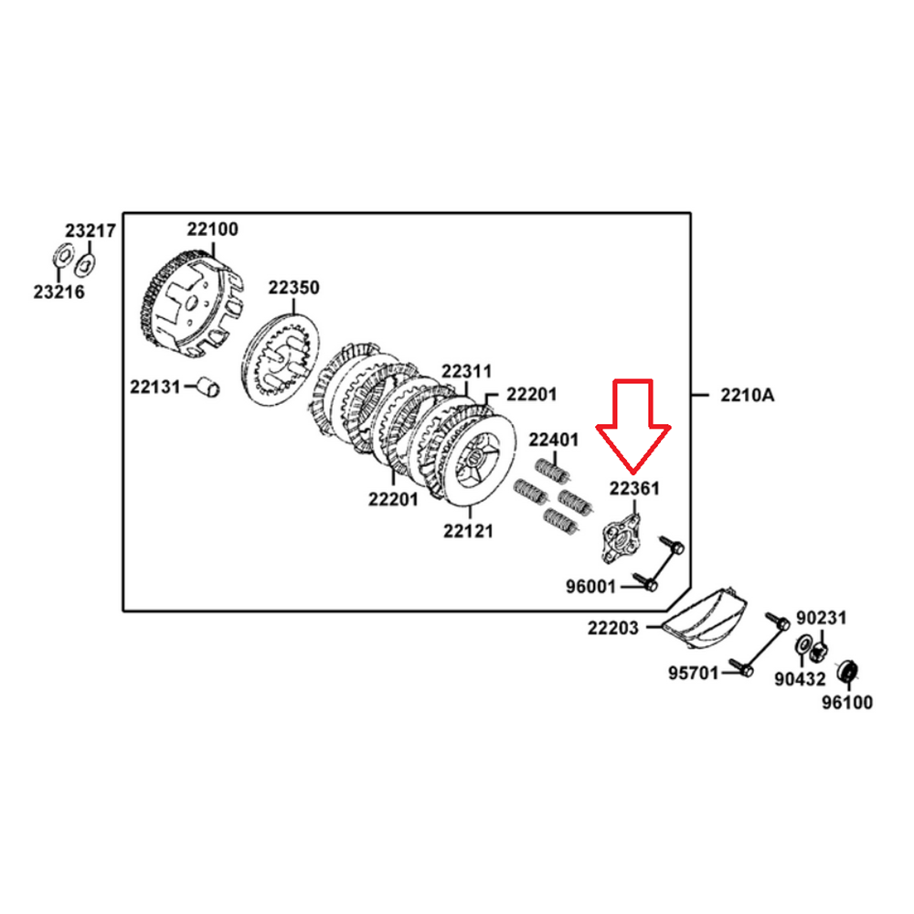 KYMCO ACTİV 110 BASKI YILDIZI 22361-LCA7-C10
