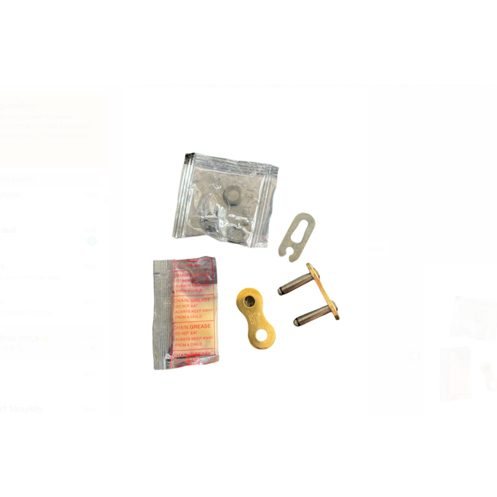 DID 520VX3 (Gold) ZJ Link ZİNCİR KİLİDİ PERÇİNLİ 520 KİLİT
