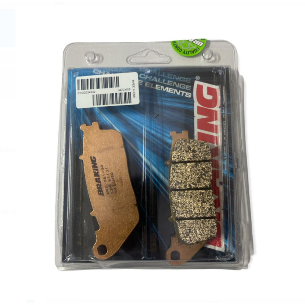 BRAKING 942CM56 SINTER ARKA FREN BALATASI BRAKING 942CM56