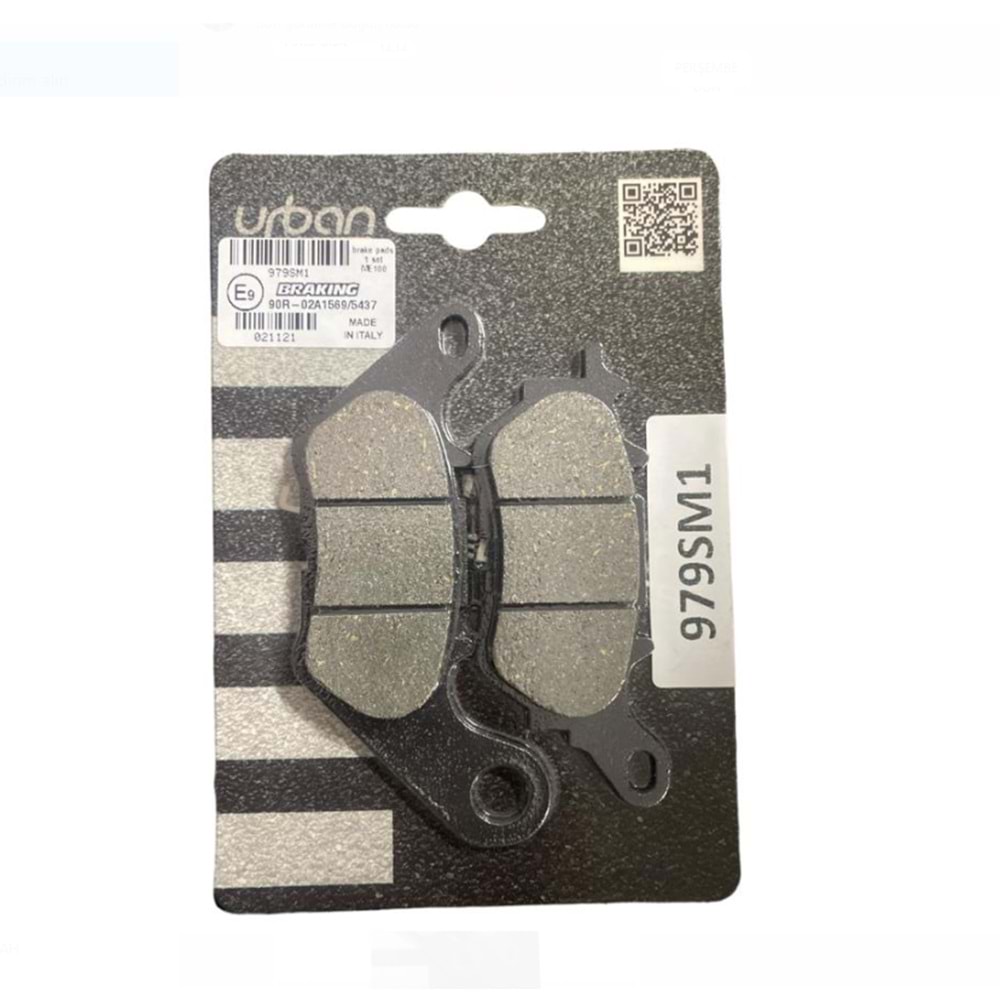 BRAKING 979SM1 ARKA FREN BALATASI 979SM1 YARI METALİK