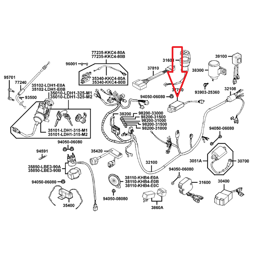 KYMCO GRAND DİNK 250 ÜNİTE SICAKLIK SENSÖRÜ 37760-KKC4-E00