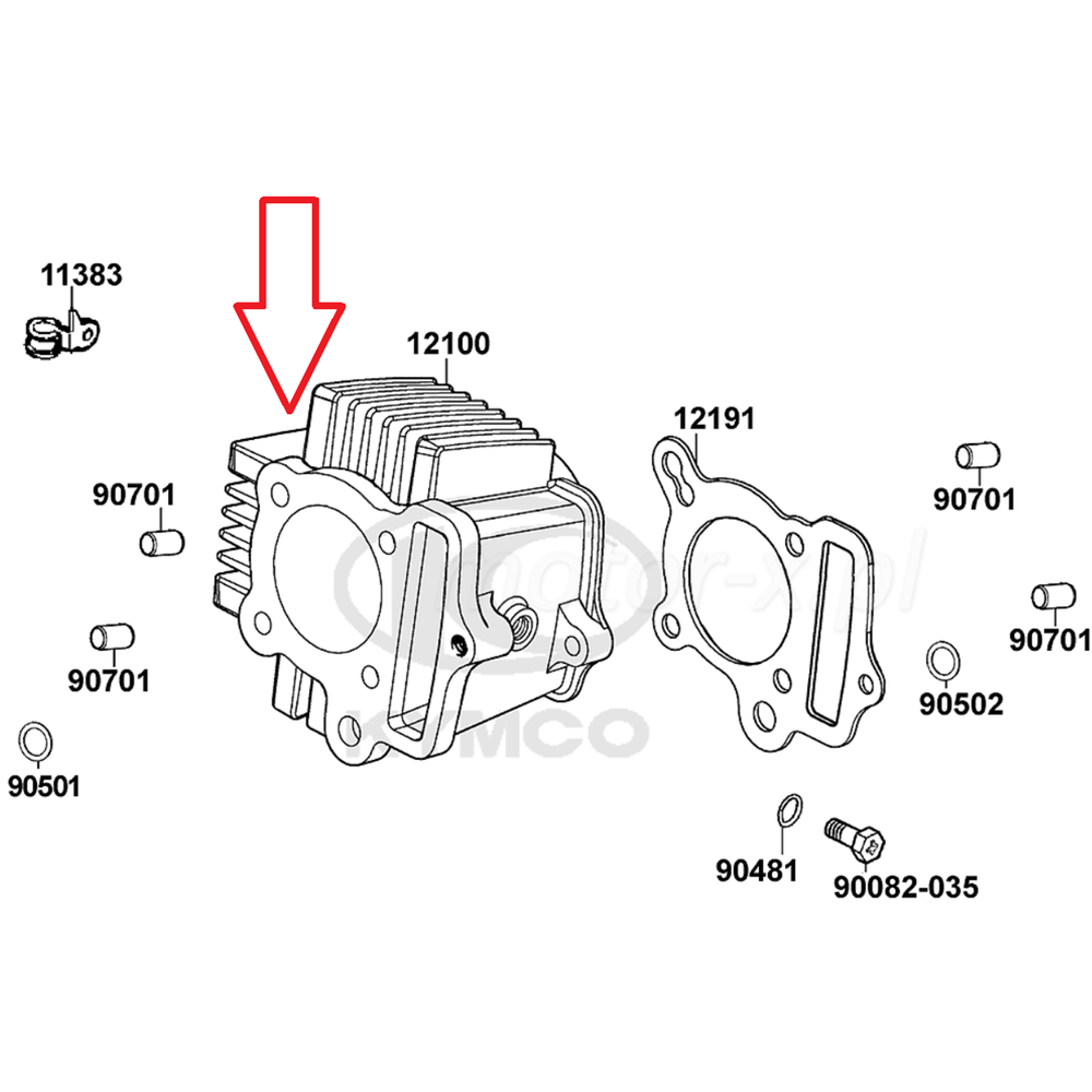 KYMCO ACTIV 110 SİLİNDİR (BOŞ) 12100-LBA8-C000