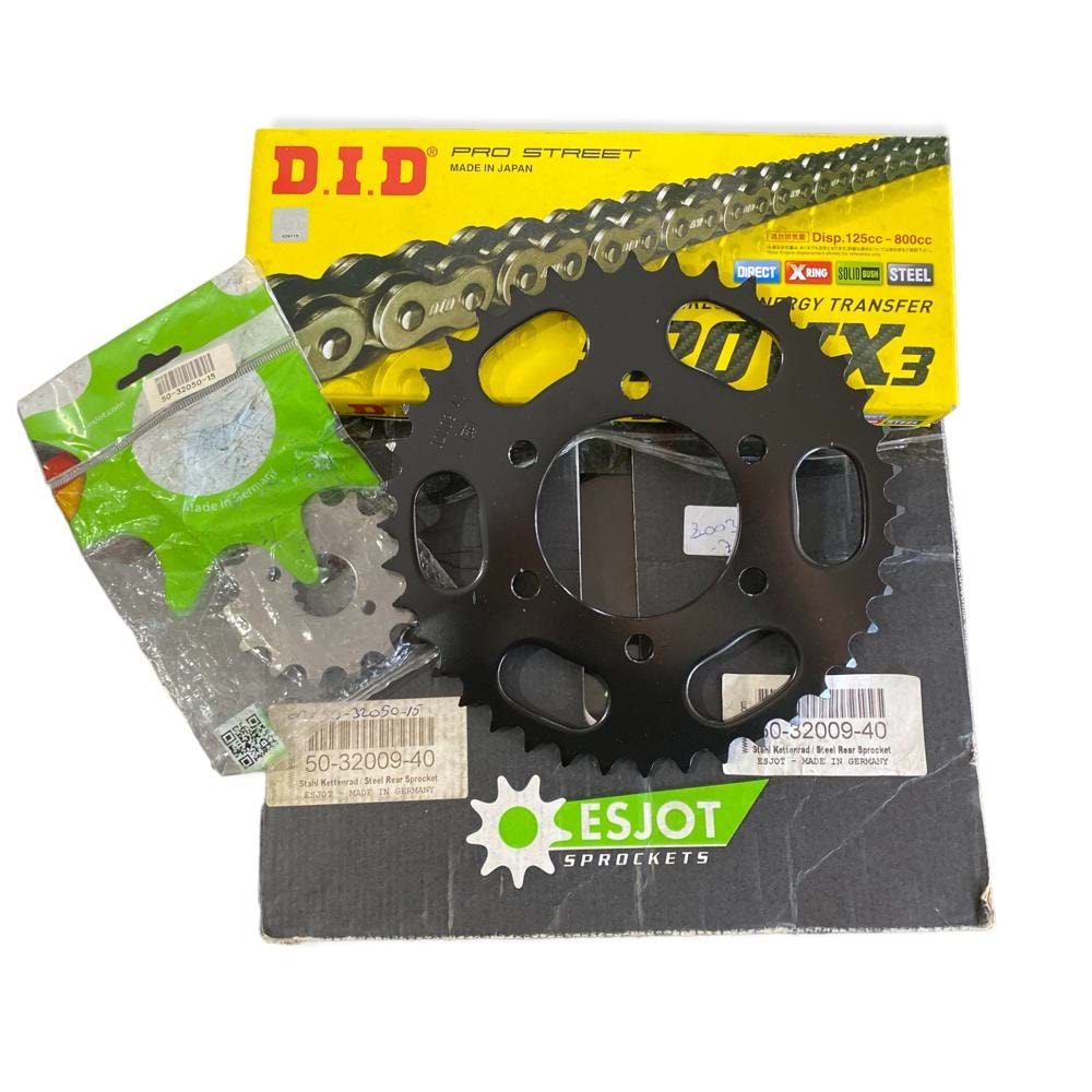 ZİNCİR DİŞLİ SETİ KAWASAKİ ZX6 03-04 520VX3-108 DID ESJOT 50-32009-40