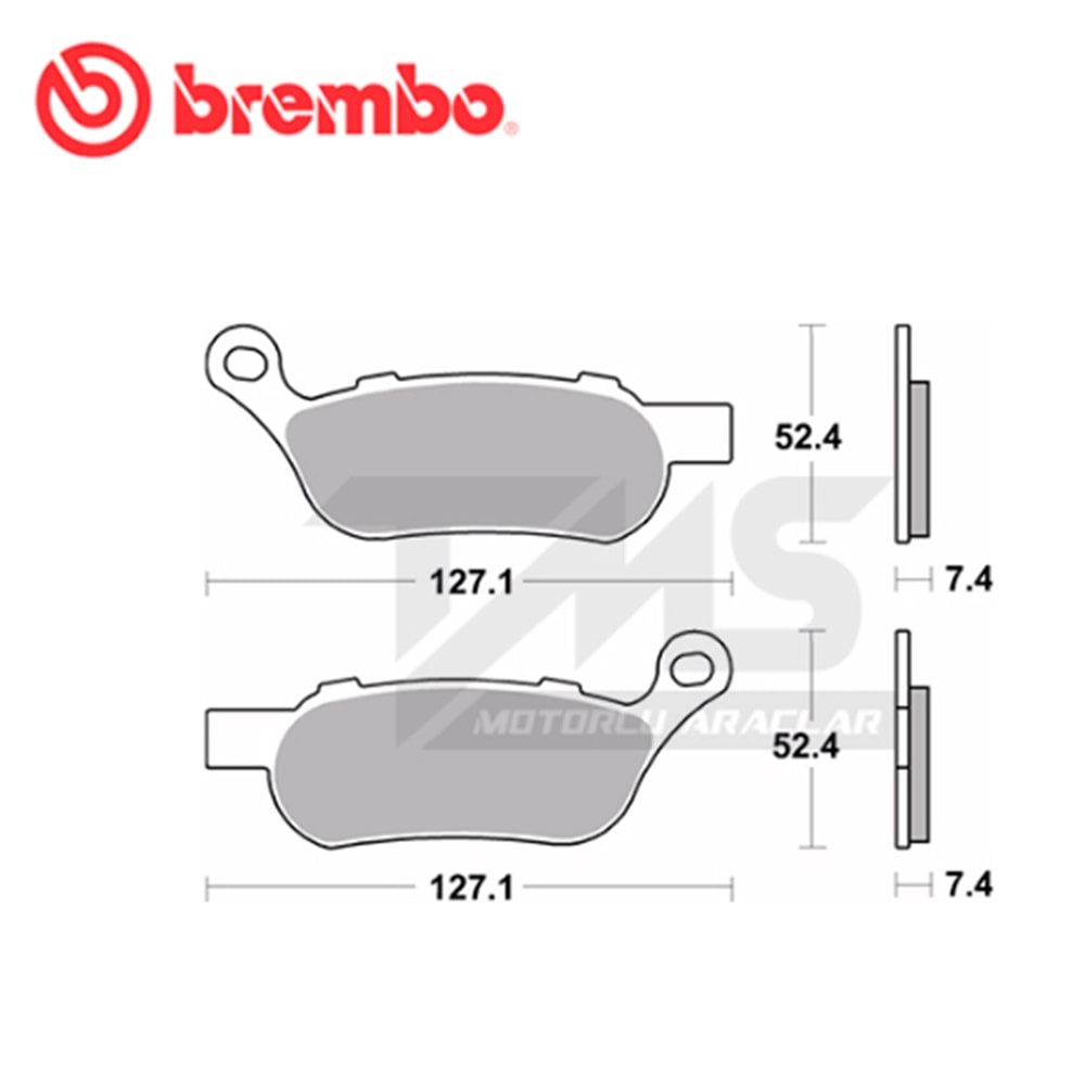 BREMBO 07HD07SP SİNTERLİ FREN BALATASI