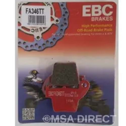 FA346TT EBC HONDA CRF250X 04-16 , CRF 450R,CRF450X CARBON ARKA FREN BALATASI