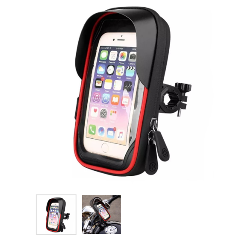 TELEFON TUTUCU KAPAKLI KORUMALI KIRMIZI HSB-3125