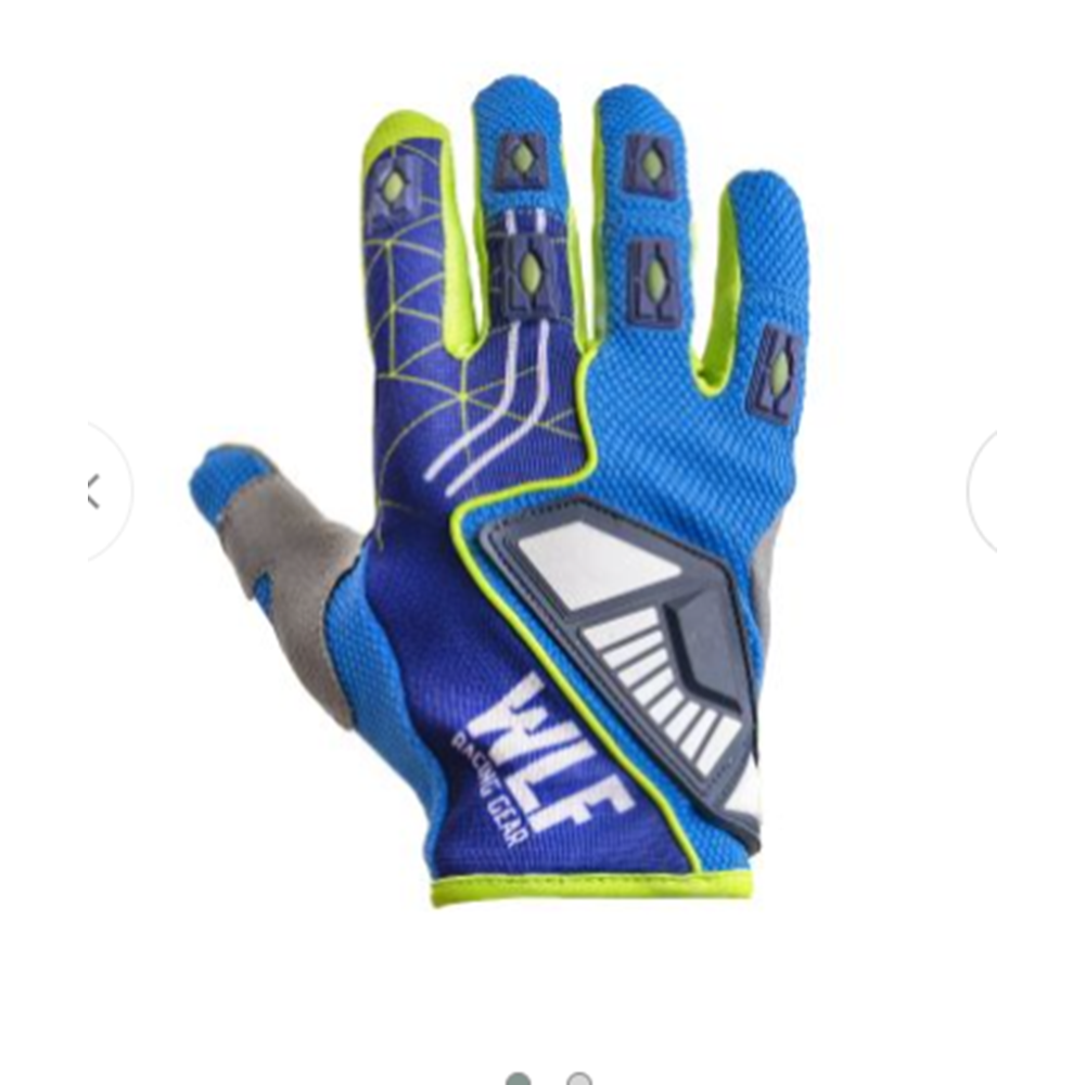 WLF RACING MX ELDİVEN MAVİ YEŞİL SH-06-6052-MY (M BEDEN)