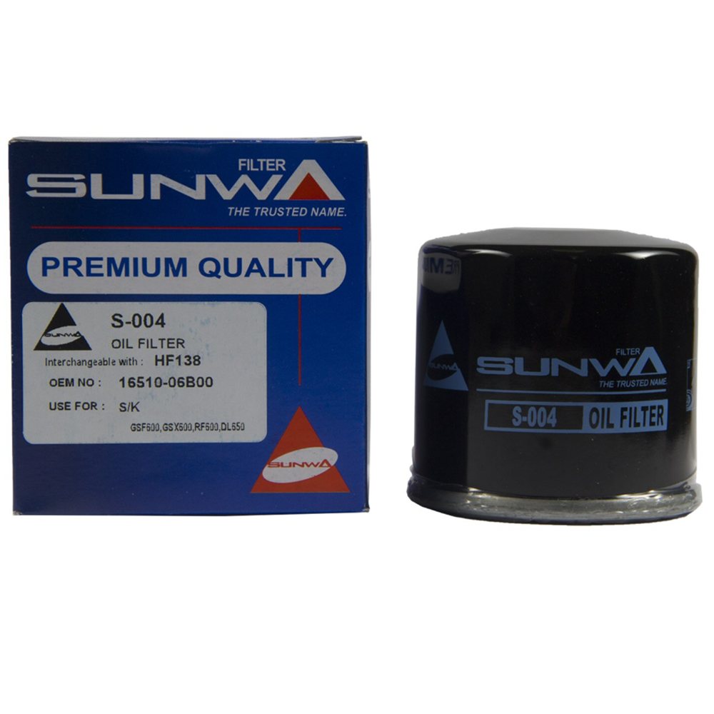 Sunwa Hf138 Yağ Filtresi S-004 burgman 650 v-strom 650-1000 hayabusa 1300