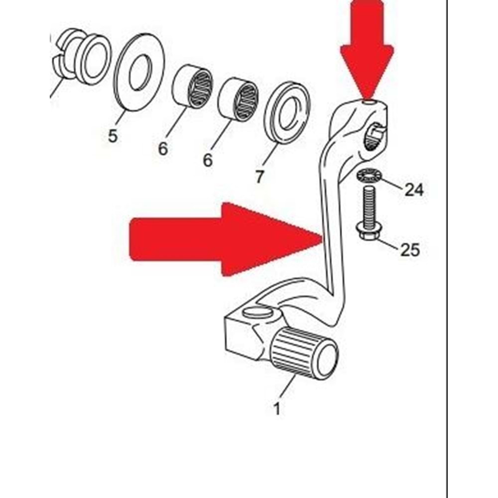 3889 SHERCO VİTES PEDALI 2T 250/300
