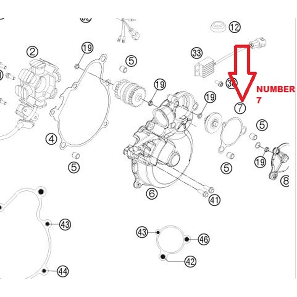 KTM EXC BENDİX ÜST DİŞLİ KAPAK CONTASI 55130041100