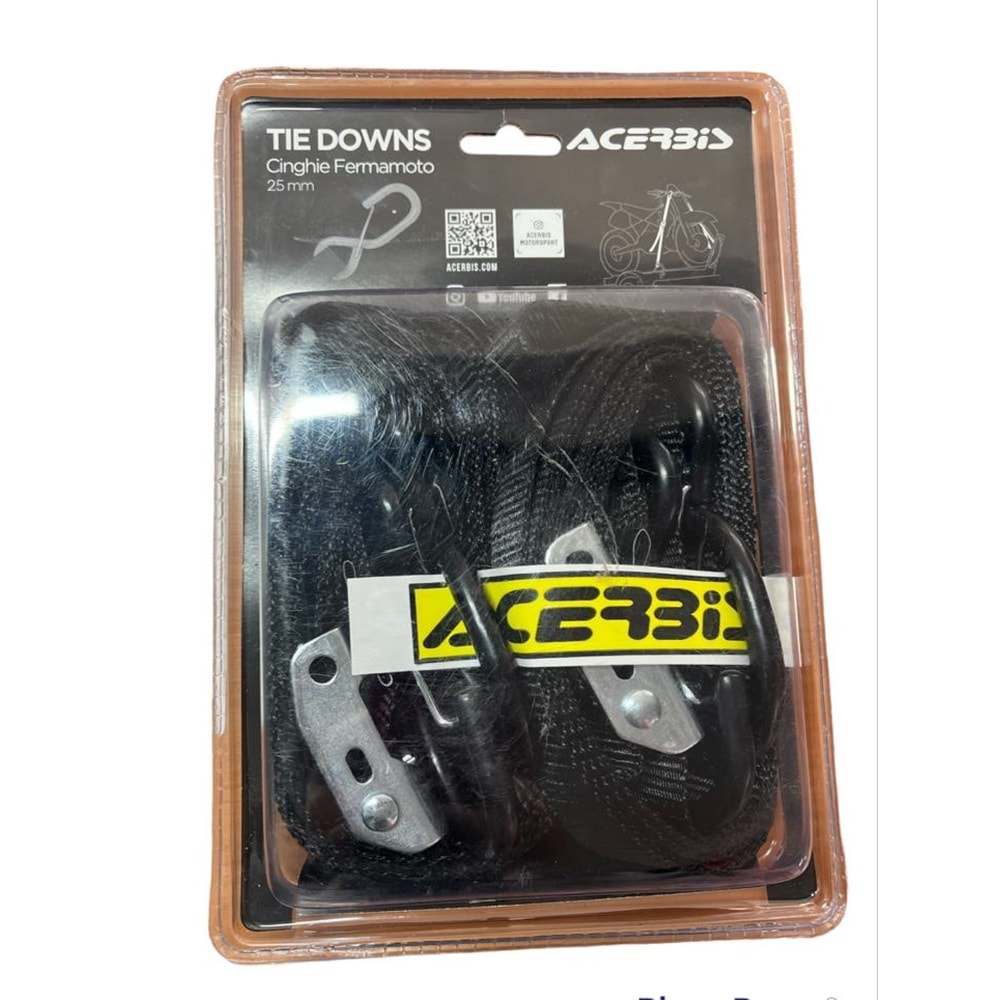 ACERBİS STRAP SİYAH MOTOR SABİTLEME GERGİSİ 0009266.090