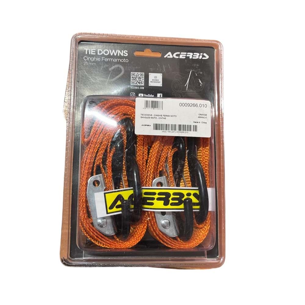 ACERBİS STRAP TURUNCU MOTOR SABİTLEME GERGİSİ