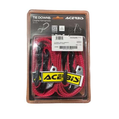 ACERBİS STRAP KIRMIZI MOTOR SABİTLEME GERGİSİ