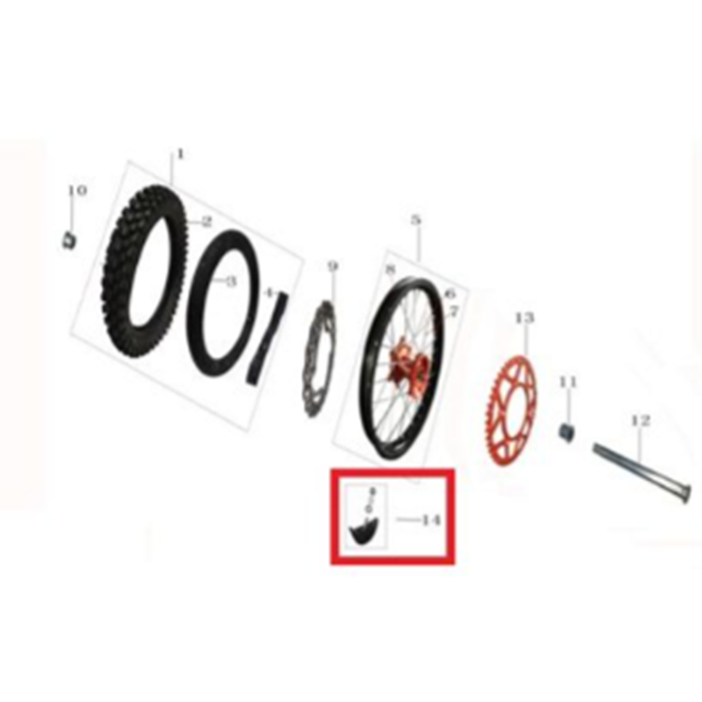 KAYO KT 250 ARKA JANT TAKOZU 401010-0005