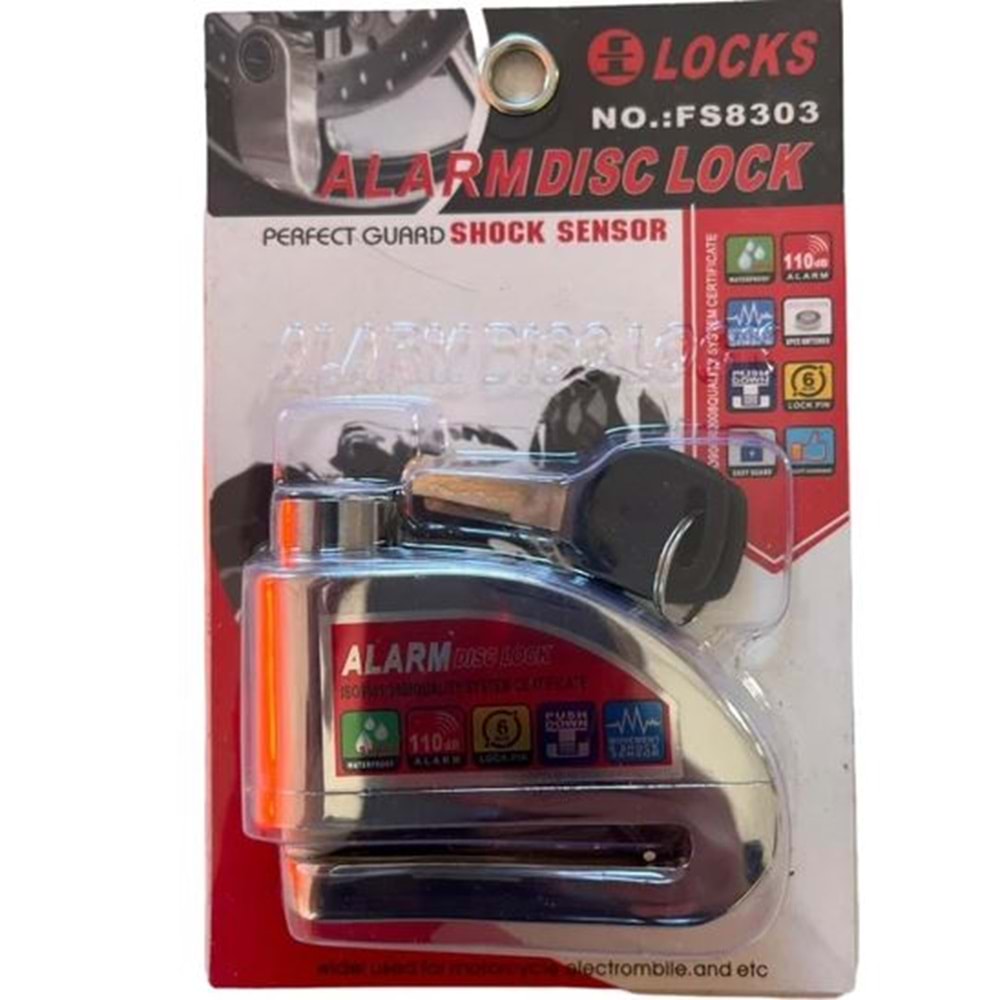 LOCKS ALARMI DİSK KİLİDİ FS8303 110 DESİBEL