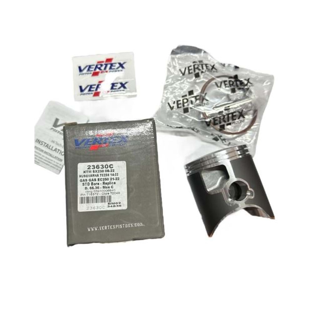 VERTEX KTM 250 EXC 06-20 (C PİSTON) D.66.36 23630C