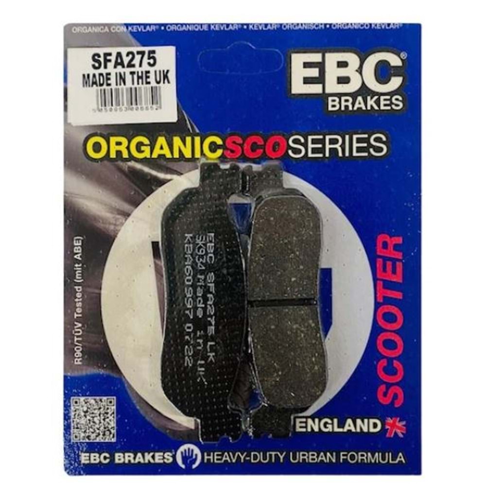 YAMAHA X-CİTY 250 X-MAX 250 ARKA FREN BALATASI EBC SFA275