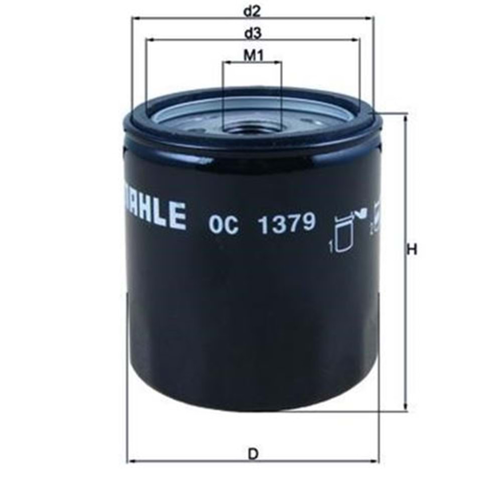 HARLEY DAVİDSON - BUELL YAĞ FİLTRESİ MAHLE OC 1379 (UYUMLULUK LİSTESİ İÇİN AÇIKLAMA KISMINA BAKINIZ)