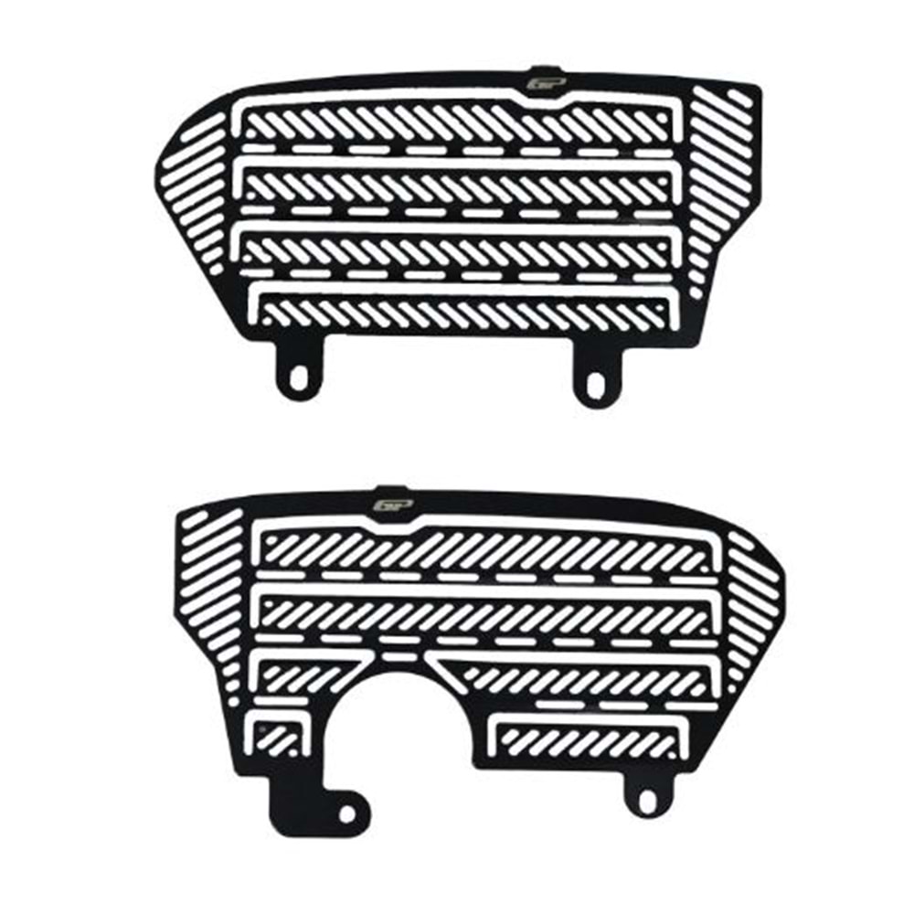 GP Kompozit Honda Africa Twin CRF1000L 2016-2019 Uyumlu Radyatör Koruma Siyah GP09030200100023