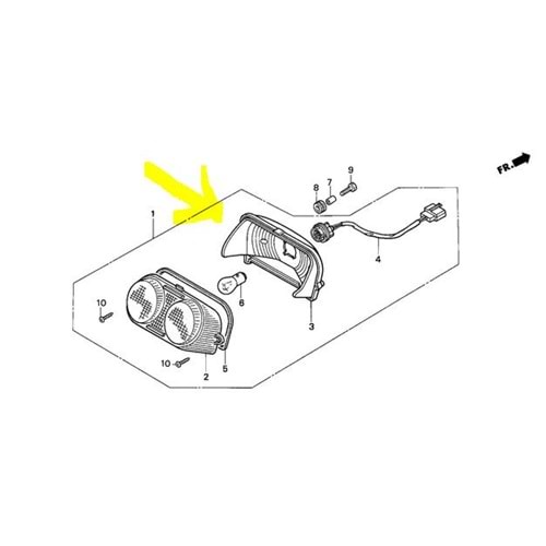HONDA XL 1000 VARADERO 07-11 ARKA STOP CAMI 33730-MBT-C40
