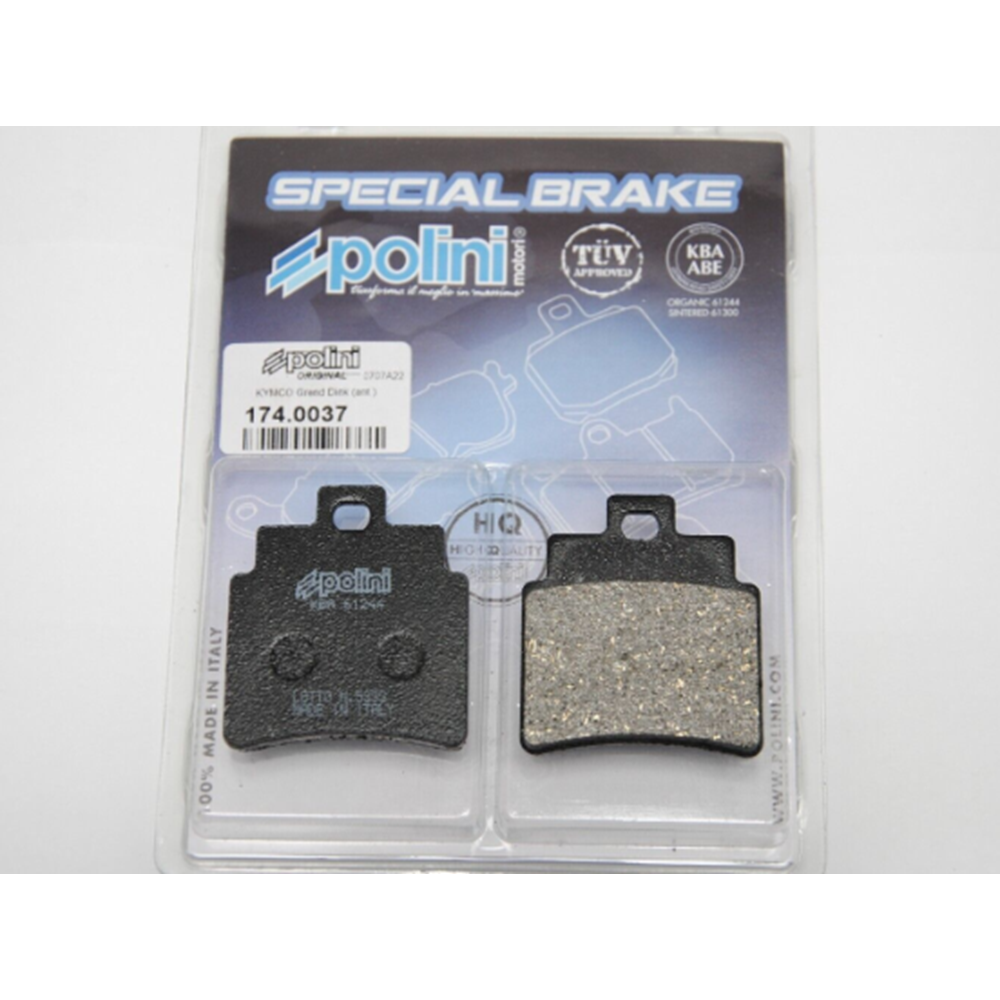 POLİNİ 174.0037 FREN BALATASI 174.0037 KYMCO GRAND DİNK 250 GTS 250