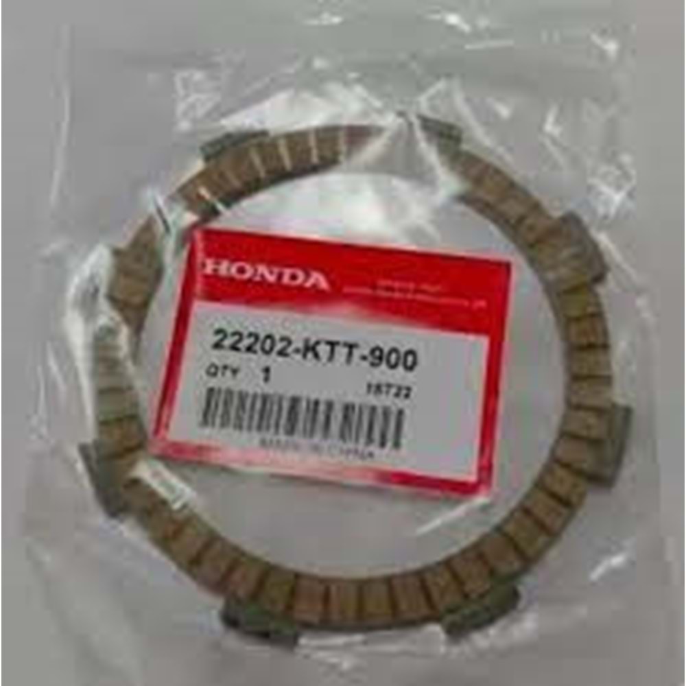 HONDA CBF 150 DEBRİYAZ BALATASI 1 ADET FİYATIDIR 22202-KTT-900 ORJİNAL