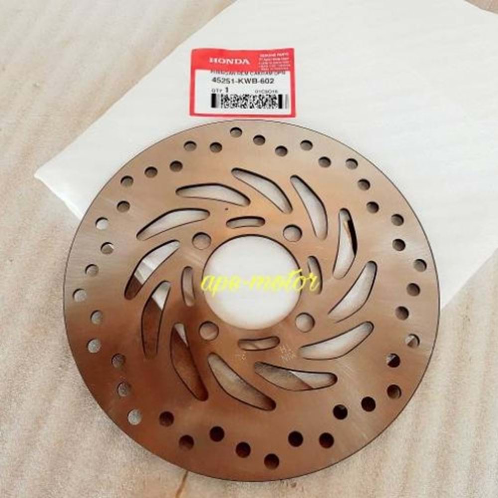 HONDA MSX 125 DİSK 45251-kwb-602 ORJİNAL (MSX 2013-2016)