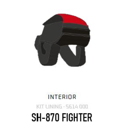 SHİRO SH-870 FIGHTER Kask İÇ PAD TAKIMI L BEDEN SH8435051022077