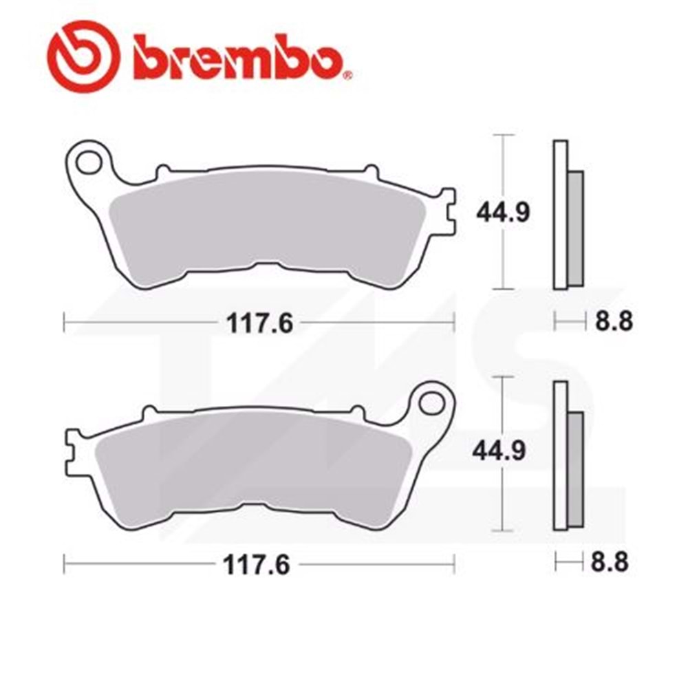 BREMBO 07HO57SA SİNTERLİ FREN BALATASI