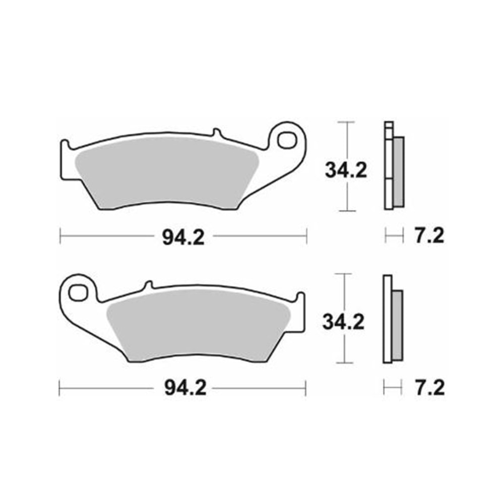 BREMBO KARBON SERAMİK ÖN FREN BALATASI 07KA1705 BETA RR