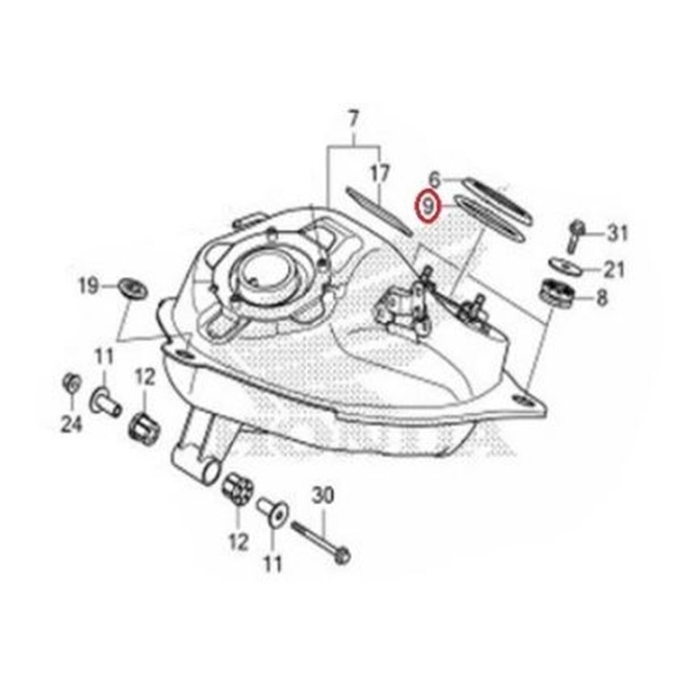 HONDA MSX 125 PCX 150 BENZİN POMPASI ORİNGİ 17572-GHB-601