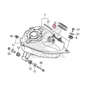 HONDA CRF 1000 NC 750 INTEGRA ŞANZUMAN FİLTRE KAPAĞI ORİNGİ 39.8X2.2 91302-PA9-003