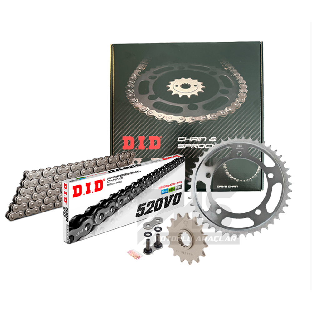 HONDA CBR 250 R 10-13 ZİNCİR DİŞLİ SETİ DID JJ520ORING643