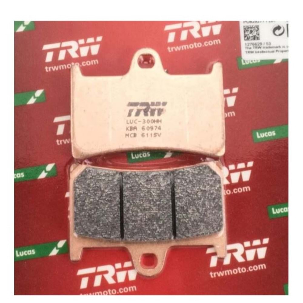 YAMAHA MT 07 FJR 1300 ÖN FREN BALATASI SİNTER TRW MCB611SV