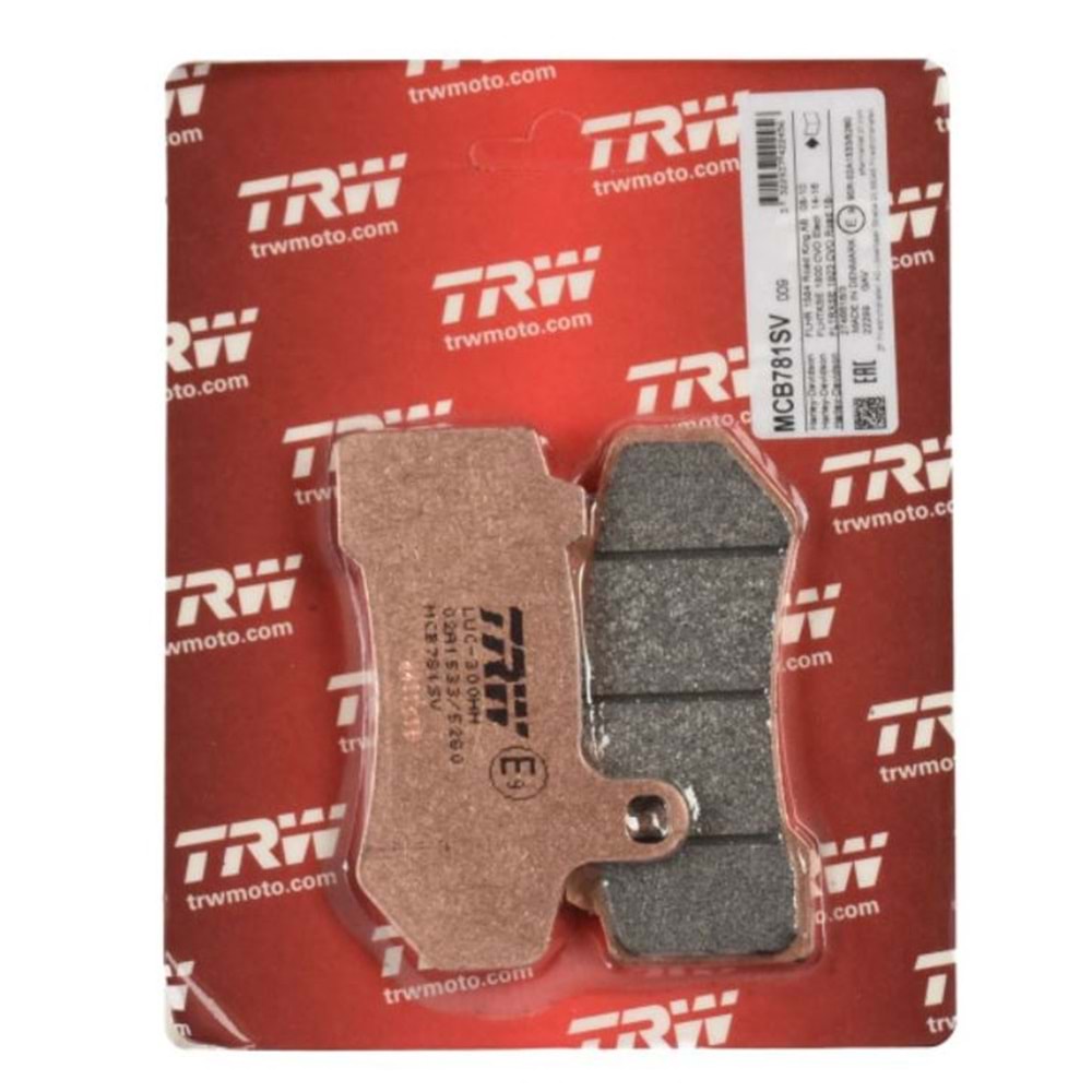 HARLEY DAVİDSON ÖN ARKA FREN BALATASI SİNTER TRW MCB781SV