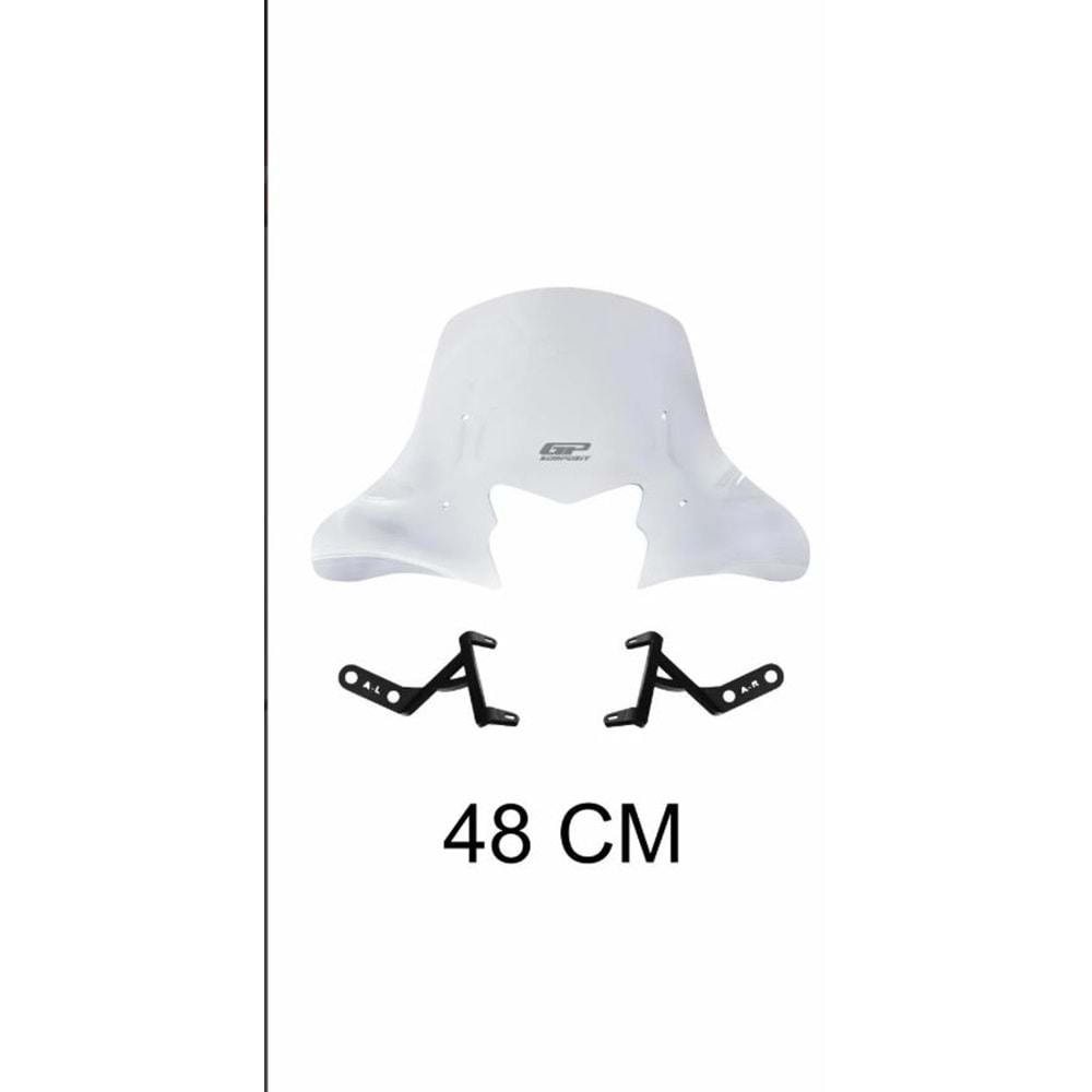 GP Kompozit Honda Activa 2023-2024 Uyumlu Ön Cam Şeffaf GP09020411902391