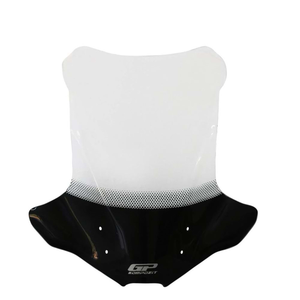 GP Kompozit Honda NC 700 X / NC 750 X 2012-2015 Uyumlu Baskılı Ön Cam Şeffaf 51 CM GP09290411901392