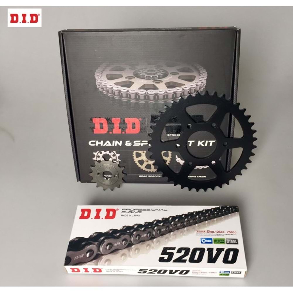 BAJAJ PULSAR NS 200 RS 200 ZİNCİR DİŞLİ SETİ 14-23 DİD YY520ORING1164