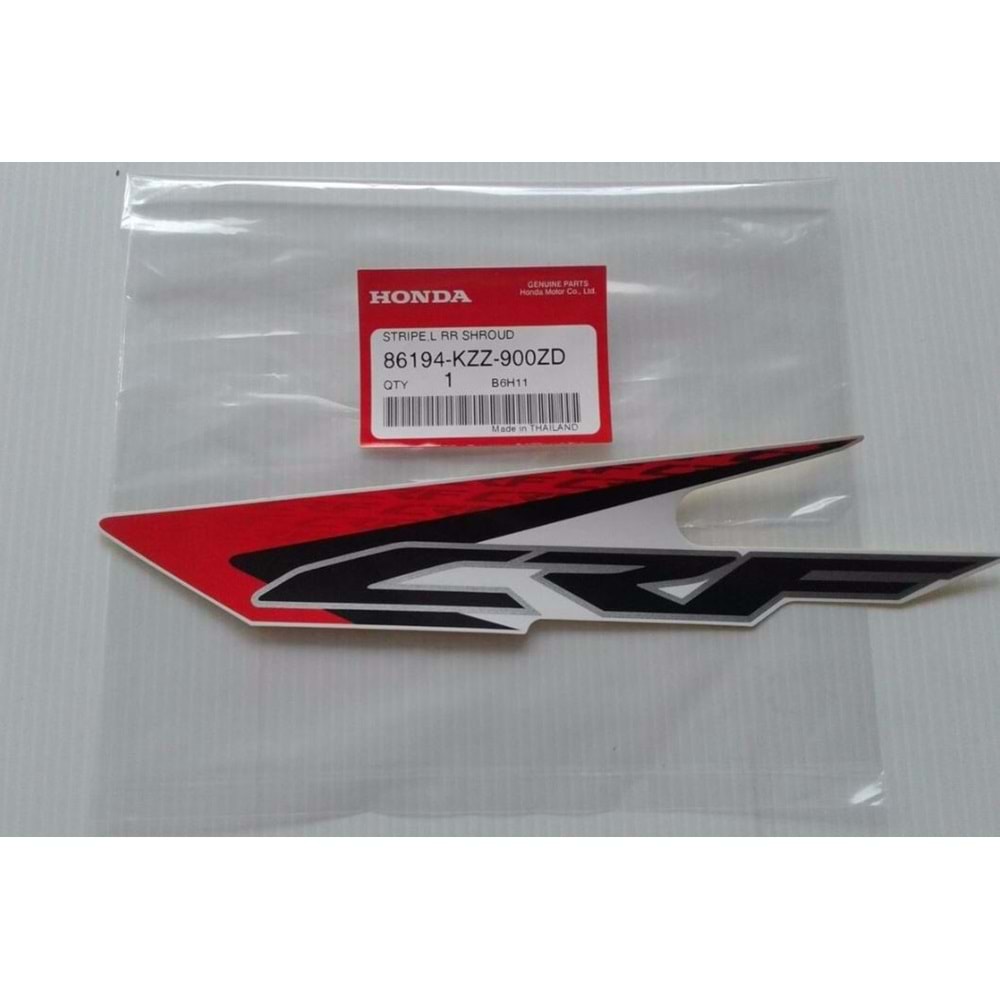 HONDA CRF 250 L SOL STİCKER 86194-KZZ-900ZD